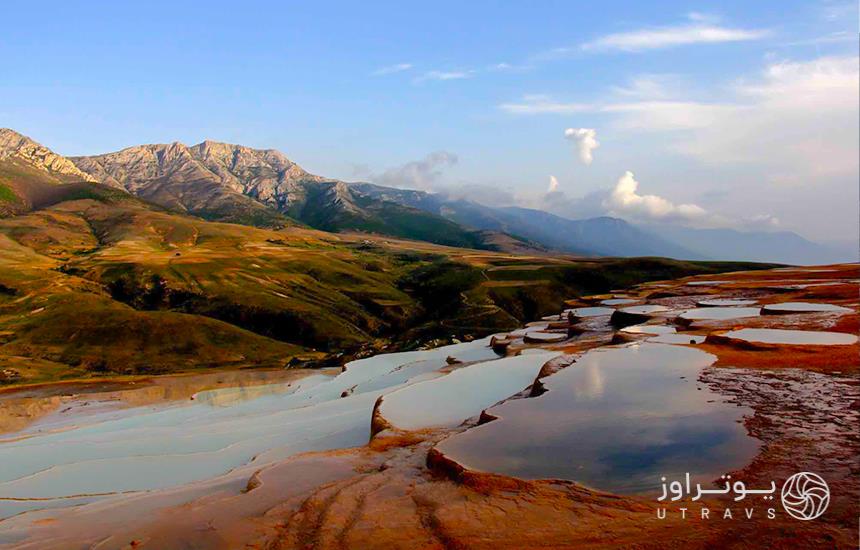 The colorful springs of Badab Surat
